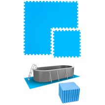 Eyepower - Tapis De Piscine 9,4 M² - 40 Tapis De Sol Eva 50x50 - Jeu De Dalles Protection Extérieure
