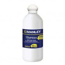 Bote 500ml Tempera Liquida Manley Blanco Mnp18614