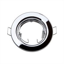 Clareo - V-tac Runder Led-einbaustrahlerhalter Gu10 Und Gu5.3 (mr16) (box Mit 2 Stück)