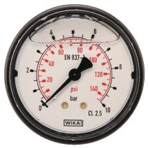 Man贸metro Di谩metro 63 0-10 Bar 1/4" Trasero Wika Ma6310b04plgf