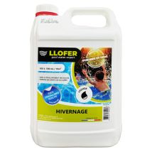 Llofer – 5 L de líquido no espumoso para el tratamiento de piscinas – Polímero de cloruro de amonio cuaternario 7%
