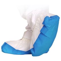 Franz Mensch Fm1048 Copriscarpe Antislittamento Bianco-blu, 50 Pz Bianco, Blu