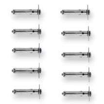 Itw - 100 Pz Mini Tasselli Con Vite E Rondella 6 Mm Acciaio Zincocromato