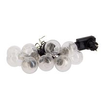 Xanlite – Guirnalda LED exterior 5m – 10 bombillas P45 – Multicolor RGB – IP44 – 120° ángulo de visión