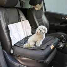Hunde Autositz Für Kleine Hunde, 3-in-1 Hundesitz Auto Rückbank Und Vorder, Hundeautositz Mit Sichereitsgurt, Wasserdicht Rutschfest, S 56x43x10cm