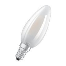 Bombilla Led E14 De Llama Escarchada, 4w, Blanco Cálido.
