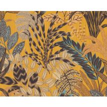 Homemaison – Nala Cape Town Metropolitan Stories – Yellow Floral Wallpaper – 53 cm Width – 10 m Length