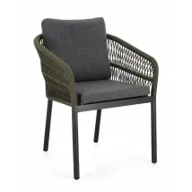 Sedia Da Giardino Bolzano Galla 62x68 Antracite Alluminio