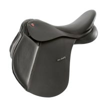 17,5", Marron: Selle Perugia Pour Costume En Cuir Avec Ouverture Interchangeable Au Garrot