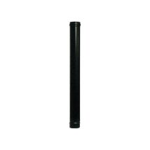 Tuttacasa - Tubo Per Stufa Pellet In Acciaio Inox Verniciato Nero 12x100 Cm