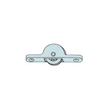 Carrito Cementado 2 PZ – Rodillos para Puertas Correderas – Diámetro 24 mm