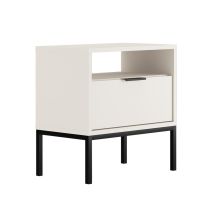 Nachttisch Seattle , Weiß, 55cm
