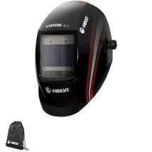 HELVI – Masque de soudage Vision 4.1 – Protection UV/IR, 4 capteurs, zone de visualisation 97x62mm – Soudage TIG/MIG/MAG
