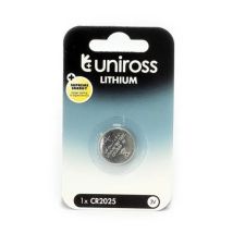 Pile Bouton Uniross Cr2025 10 Pièces Longue Durée Sécurité Enfant