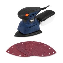 FERM – Ponceuse triangulaire de Détail 130W – Puissance, Tension électrique