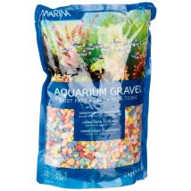 Marina – Decorative Gravel – Rainbow – 2 kg – Inert Epoxy-Coated Gravel for Aquariums