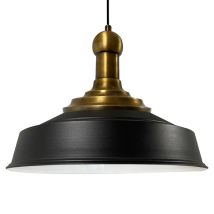 Handbemalte Industrielle Hängeleuchte Aus Schwarz Metall – Vintage-kronleuchter E27 Ø41 Cm Für Wohnzimmer, Schlafzimmer Oder Esszimmer