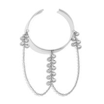 Bracelet Manchette Pour Femme, Bracelet De Bras À Pompon Ajustable
