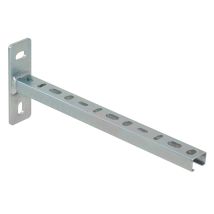 Dalsys - Console De Rail, Console Murale, Support Mural, Support Pour Charges Lourdes En Acier Galvanisé, Résistant À La Corrosion - 28/30 Argent 32cm