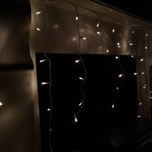 Samuel Alexander - 960 Led 23.8m Snowing Iciclebrights Indoor Outdoor Multifunction Christmas Icicle Lights On Clear Cable With Timer In Warm White