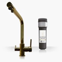 Intu Fusion Gold 3-1 Cold Square Filtered Water Tap & Pro Filter