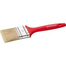 Cepillo plano 50 mm – Cerdas naturales ligeras – Mango plástico – Acero