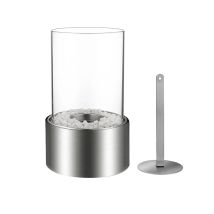Marsiglia - Bioethanol-tischkamin Für Drinnen Und Draussen Ü16 X H27 Cm, Silber