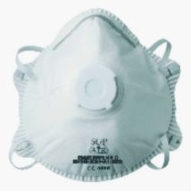 Maschera a valvola FFP2 usa e getta – 10 pezzi – Polipropilene, Poliestere – Protezione contro polveri e aerosol