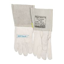 Guanti Per Saldatura Taglia Xxl (10.5) Grana Di Vitello Naturale / Crosta Bovina / Softt. 5 Pa (per 5)