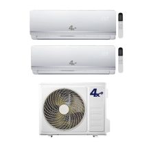 4xe Climatizzatore Dual Split Serie Winter 9+12 Btu Con Winter Dual 14 Inverter R-32 Wi-fi Optional Classe A++