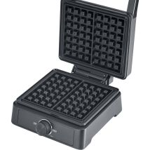 Severin – Macchina per cialde WA 2125 – 1600 W, Rivestimento antiaderente, Colore Nero, Antracite – 255mm x 203mm x 105mm