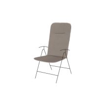 Taupe Aktionskissen mit hoher Rückenlehne 116x48xH2,5 cm Baumwolle, Polyester, Polypropylen