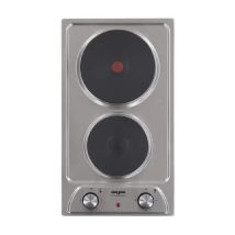 Frionor - Piano Cottura Elettrico, 2 Bruciatori, Acciaio Inossidabile, 290x510mm