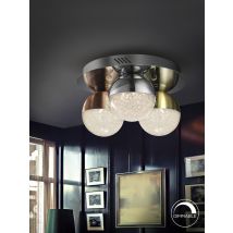 Plafón LED 14,4W Dimable 1000lm Cromo Satinado 30cm - Schuller