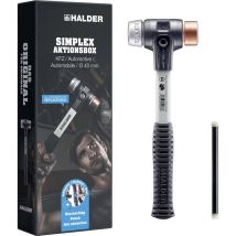 Halder Simplex-aktionsbox Kfz 3749s001 Marteau À Métal Antichoc De Retour 2400 130 Mm 1 Pc(s)