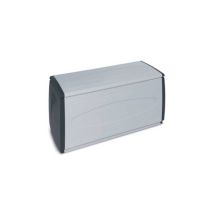 Cajas de almacenamiento Terry 120x54x57 cm negro/gris – Cofre de polipropileno con ruedas
