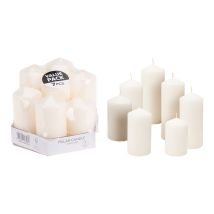 Velas Blancas De Diferentes Medidas 7 Uds