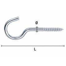 Gancio Per Mobili Hsi-hermann 11810 Finitura Cromo 20 Mm