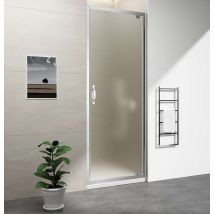 Gelco Sigma Simply - Porta Doccia, 190x91 Cm, Alluminio Lucido/vetro Brick Gs3899f