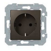 Base De Enchufe Schuko 2p+tt Gris Lava Serie Viva Bjc 23524-gl