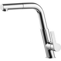 Küchenarmatur Mit Ausziehbrause, Ausziehfunktion, Schwenkfunktion, Chrom, Silia Bqs 073m