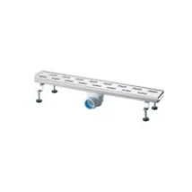 Canalina Di Scarico Griglia Doccia Onda Con Sifone In Acciaio Inox 60 Cm Vicario