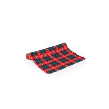 Runner Da Tavola In Cotone/poliestere Con Fantasia Tartan Cm 40×140