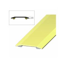 Tapis de sol adhésif en laiton – Profilé de finition sol et mur – Matières, Largeur, Forme, Longueur, Quantité par pack, Finition métal, Hauteur