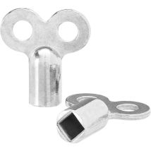 Llave Universal Para Purga De Radiador: Juego De 2 Llaves Para Purgar El Calentador, Fáciles De Usar, Ideal Para Todo Tipo De Radiadores. Llave De 