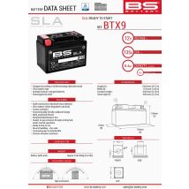 Batería Bs Btx9 (fa) (ytx9-bs) 152x88x106 12v 8ah Sin Mantenimiento - Inundada (120a) (9)
