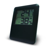 OTIO Innenthermometer Hygrometer Schwarz – 14,5 cm Breite – 19 cm Höhe – Elektronisch – 0,072 kg