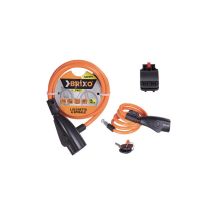 Candado De Espiral Para Bicicleta Twist 12 × 1500 Mm Resistente Con 2 Llaves - Brixo