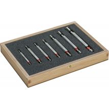 Medidor de tapón roscado M3-M12 – Acero templado – Caja de madera