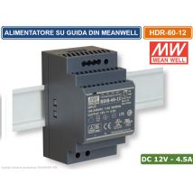 Scharfer - Alimentatore Industriale Da Guida Din - Uscita Singola - 54 W - 12 V - 4,5 A